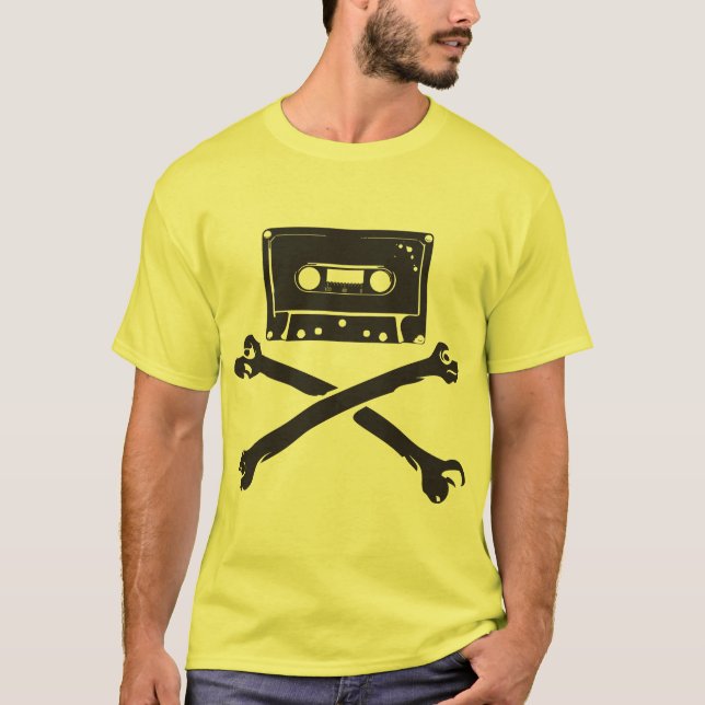 Camiseta Taping casero de la piratería de la cinta y del (Anverso)