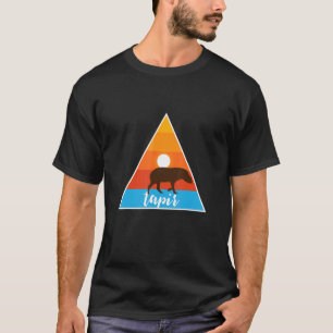 Camiseta Tapir Animal Triangle Nature con Sol