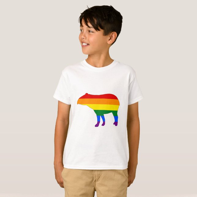 Camiseta Tapir del arco iris (Anverso completo)