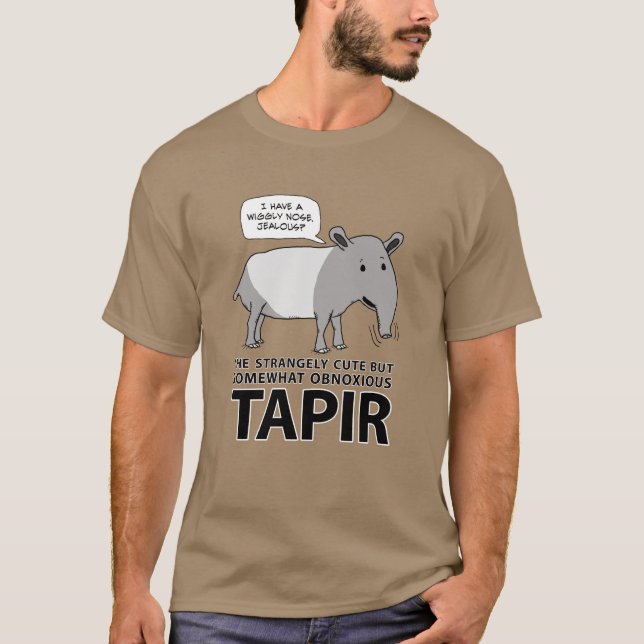 Camiseta Tapir divertido y lindo pero desagradable (Anverso)