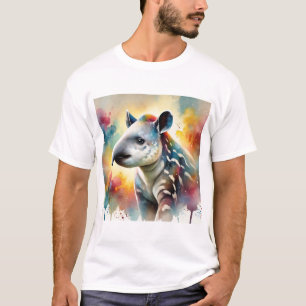 Camiseta Tapir in Watercolor 080824AREF142 - Watercolor