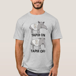 Camiseta Tapir lindo y divertido en Tapir apagado