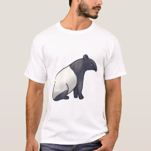 Camiseta Tapir malayo Delight � arte animal puro