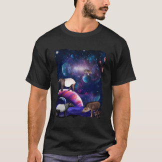 Camiseta Tapir Universe Galaxy Stars Moon Space Wild Tapirs