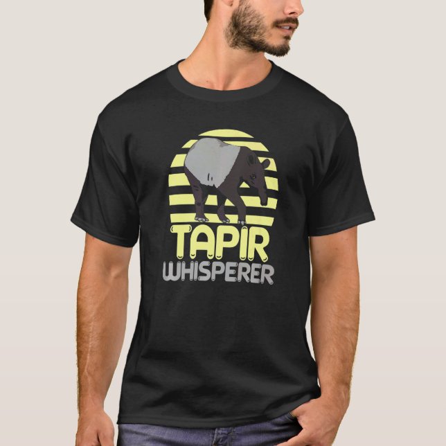 Camiseta Tapir Whisperer Wildlife Animal Zookeeper Tapirrif (Anverso)