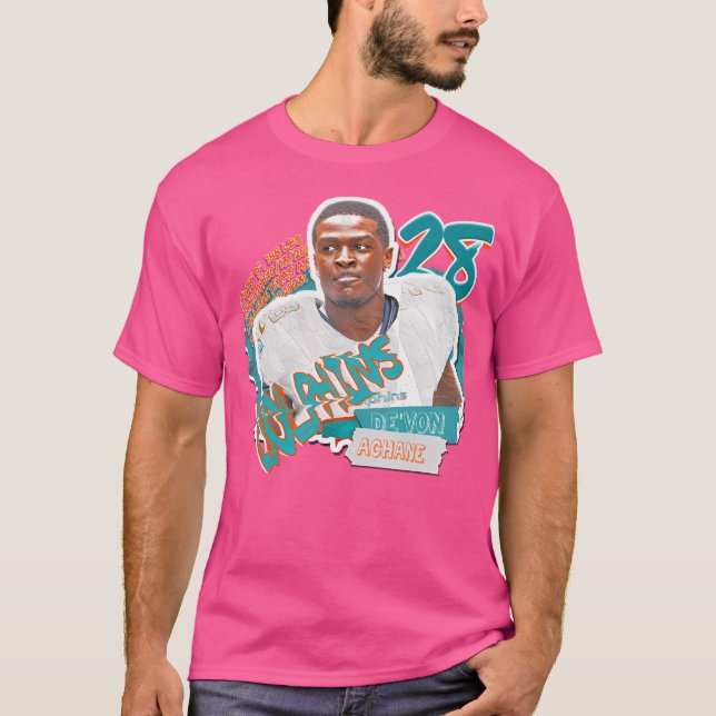 Camiseta Tapiz De Camisas De Fútbol De Von Achane (Anverso)