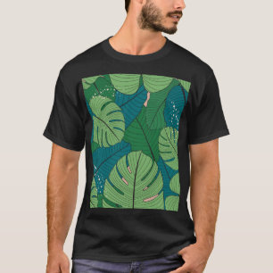 Camiseta Tapiz de hojas tropicales: Vintage