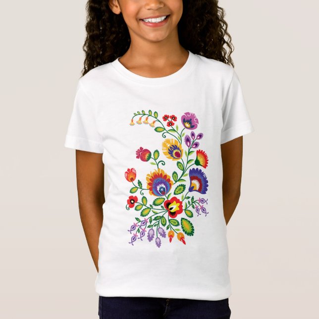 Camiseta Tapiz floral polaco: (Anverso)