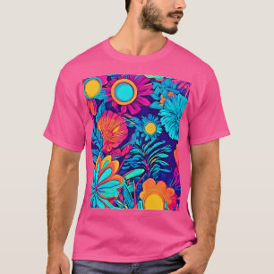 Camiseta Tapiz Psicodélico Floral