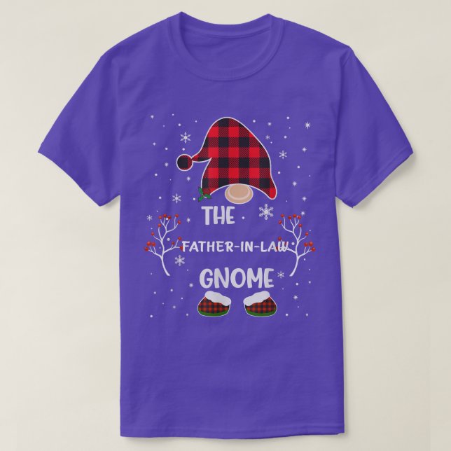 Camiseta Tapón De Búfalo Rojo Que Coincide Con El Gnome C D (Diseño del anverso)