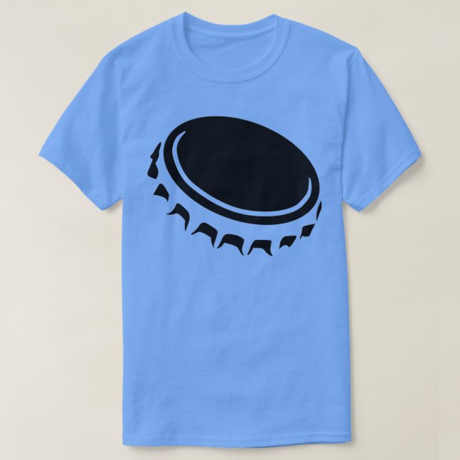 Camiseta Tapón de corona de cerveza 2 (Diseño del anverso)
