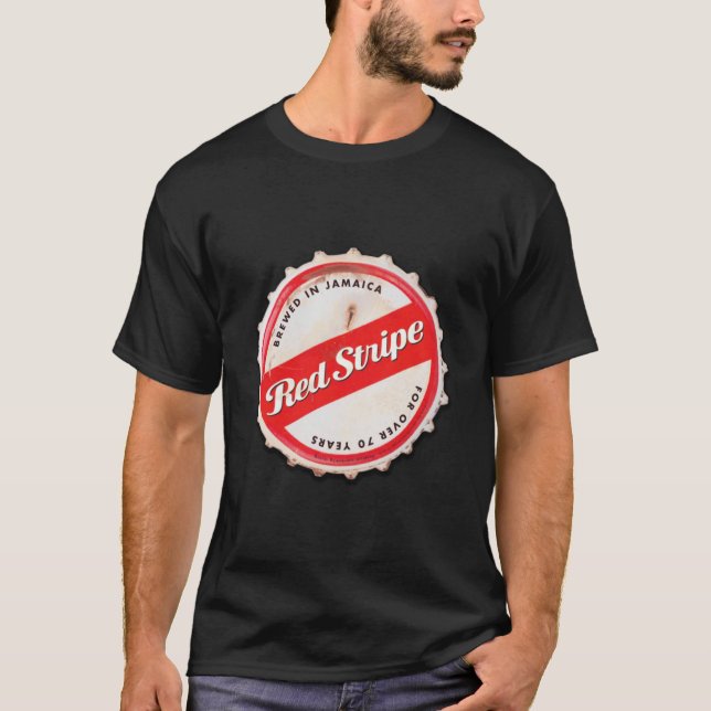 Camiseta Tapón de frasco de banda roja (Anverso)