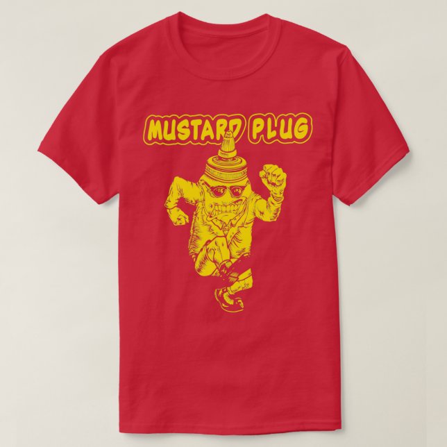 Camiseta Tapón de mostaza Skankin Plug (Diseño del anverso)