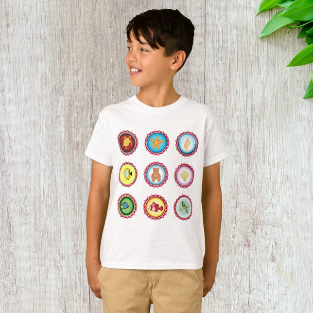 Camiseta Tapones tropicales para botellas Diseño Océano y V (Subido por el creador)