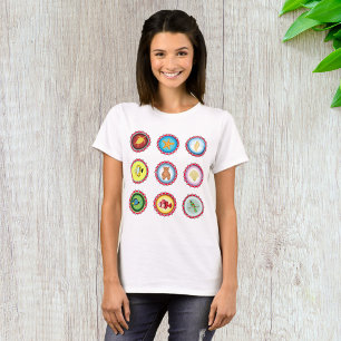 Camiseta Tapones tropicales para botellas Diseño Océano y V