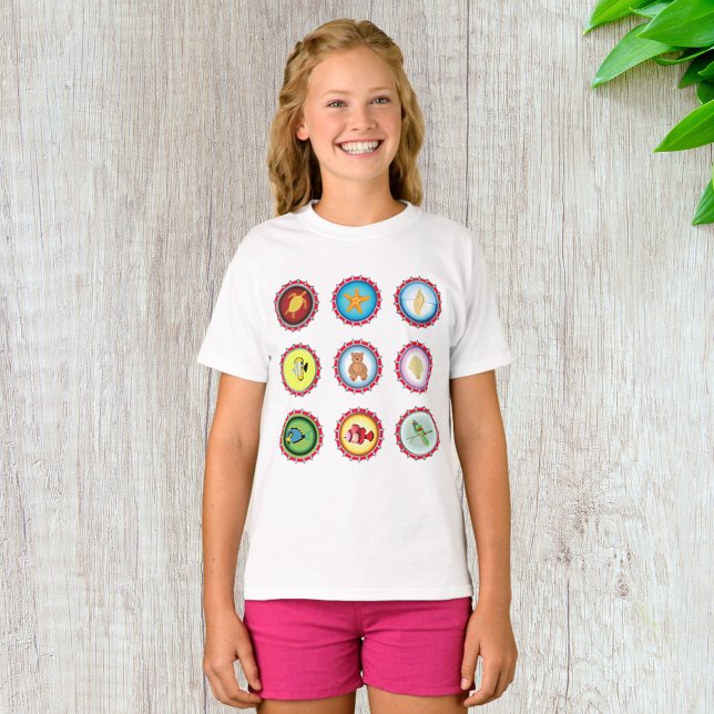 Camiseta Tapones tropicales para botellas Diseño Océano y V (Subido por el creador)