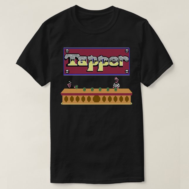 Camiseta Tapper C64 (Diseño del anverso)