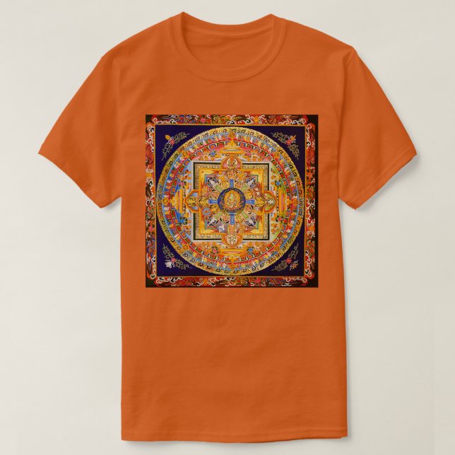 Camiseta Tara Mandala verde budista (Diseño del anverso)