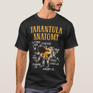 Camiseta Tarantula Anatomy Arachnid Insect Spider Whisperer
