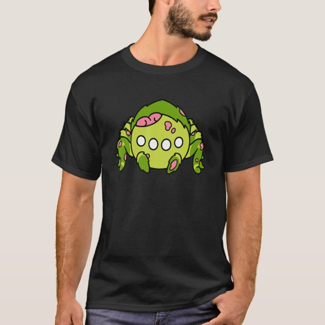Camiseta Tarantula Araña Zombie Halloween (Anverso)