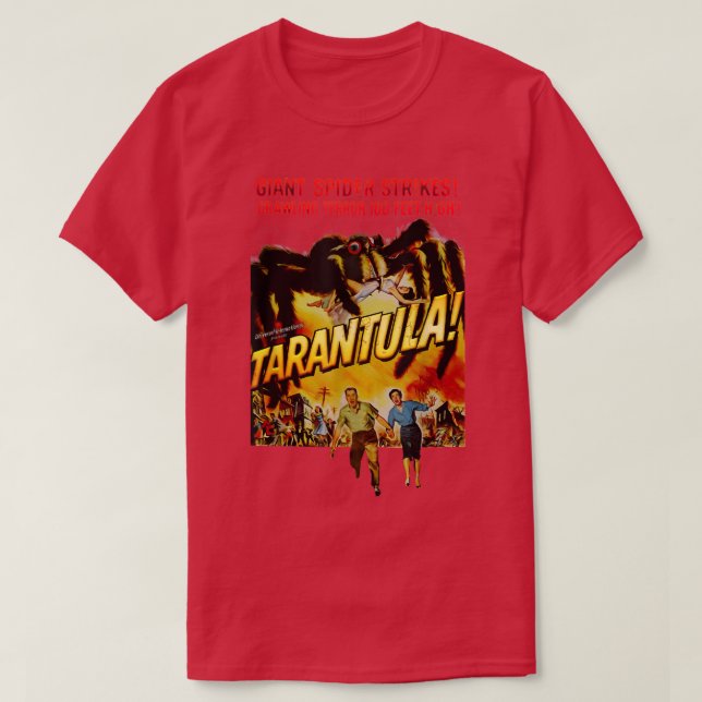 Camiseta Tarantula retro película de araña de horror Hallow (Diseño del anverso)