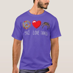Camiseta Tarantula Spider Love Peace Arachnids Lover