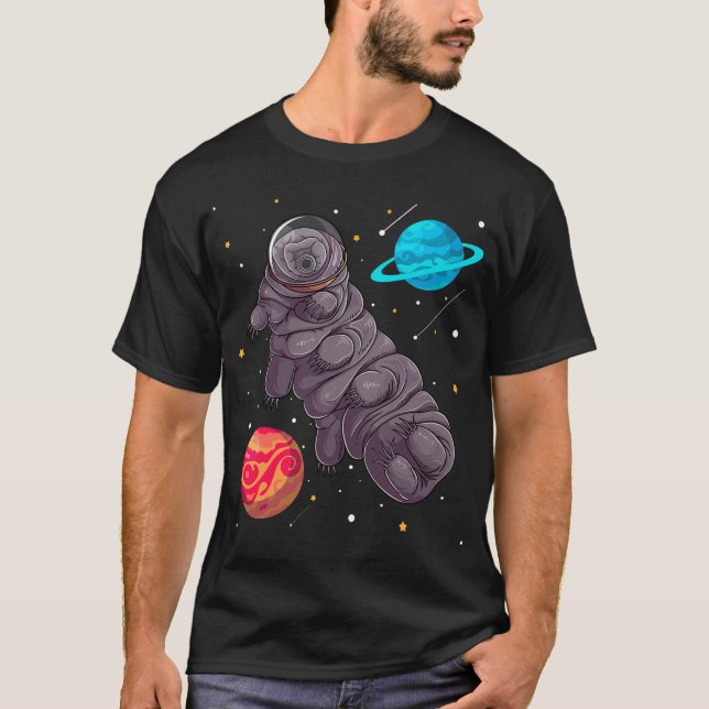 Camiseta Tardigrade In Space Water Bear Astronauta Microbio (Anverso)