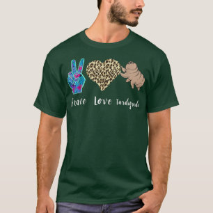 Camiseta Tardigrado Amor Paz Agua Bear Microbiología Cienci