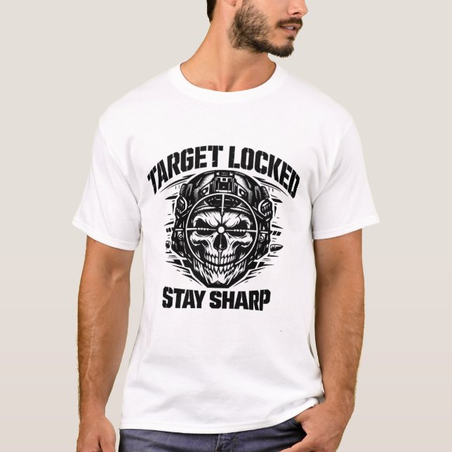 Camiseta Target Locked Tactical Skull (Anverso)