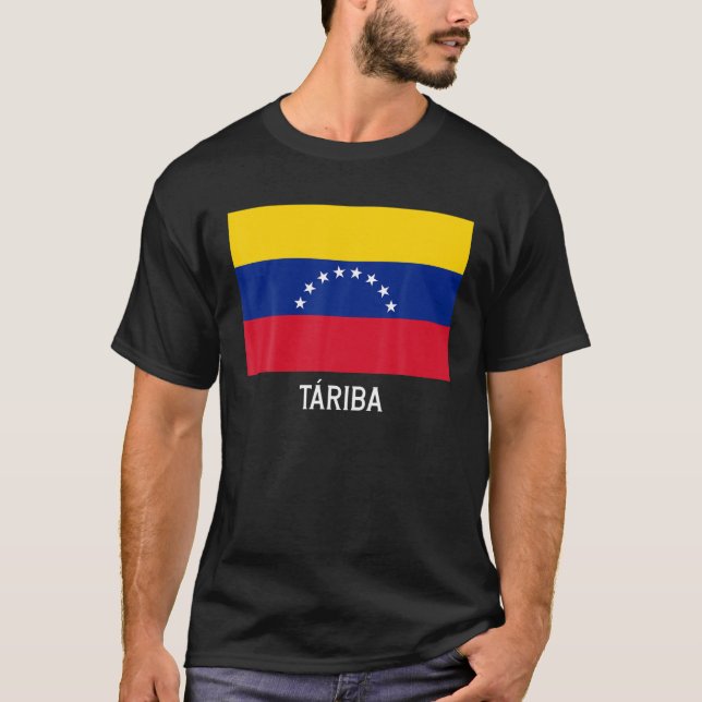 Camiseta Táriba Bandera de Venezuela Emblem Escudo Bandera  (Anverso)
