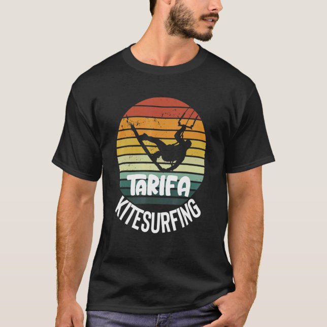 Camiseta Tarifa Beach España Deportes acuáticos de kitesurf (Anverso)