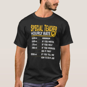 Camiseta Tarifa horaria de profesor especial Instructor esp