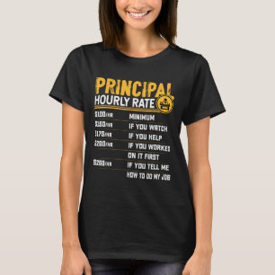 Camiseta Tarifa horaria principal - divertido maestro direc