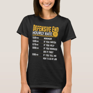 Camiseta Tarifa por hora de ala defensiva Jugadores de al