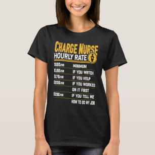 Camiseta Tarifa por hora de enfermera a cargo   RN Enfermer