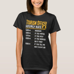 Camiseta Tarifa por hora de funcionario de turismo