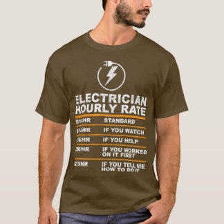 Camiseta Tarifa por hora de los electrodomésticos