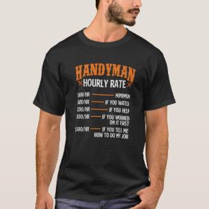 Camiseta Tarifa por hora de mano de obra Reparador Mano de