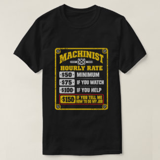 Camiseta Tarifa por hora de maquinista divertida regalo sar