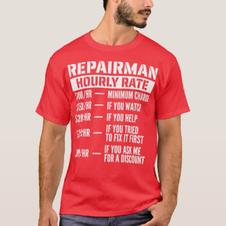 Camiseta Tarifa por hora de Repairman