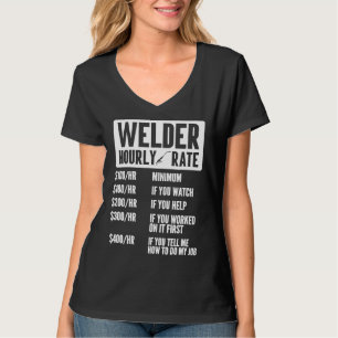 Camiseta Tarifa por hora de soldador Sindicato de soldadura