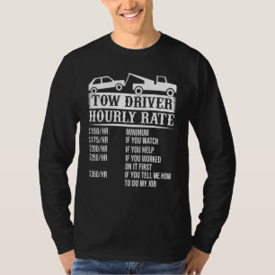Camiseta Tarifa por hora del conductor de remolque Conducto