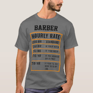 Camiseta Tarifa por horas de barbero