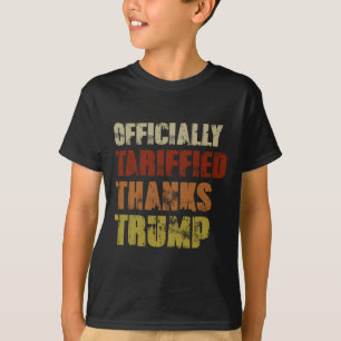 Camiseta Tarifado Oficialmente Gracias A Trump Retro 8647 D