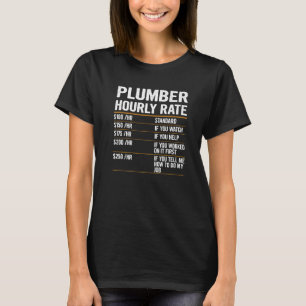 Camiseta Tarifas de mano de obra Tarifa por hora de fontane