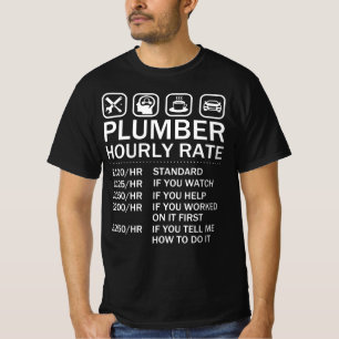 Camiseta Tarifas de trabajo de la lista de precios del