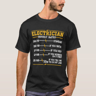 Camiseta Tarifas horarias de los electrodos