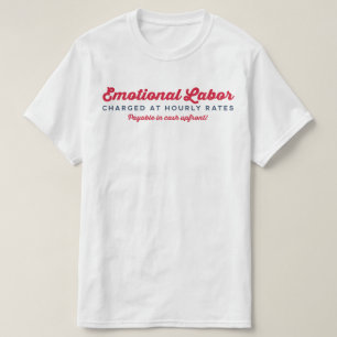 Camiseta Tarifas Horarias por Trabajo Emocional