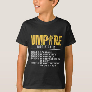 Camiseta Tarifas por hora de árbitro divertido árbitro