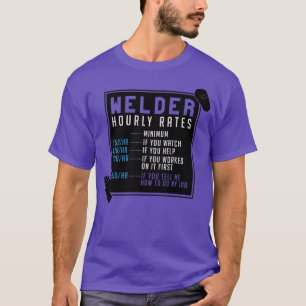 Camiseta Tarifas por hora de soldadura